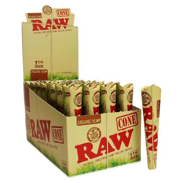 Raw Organic Cone Display 1-1/4 (6 Pack)