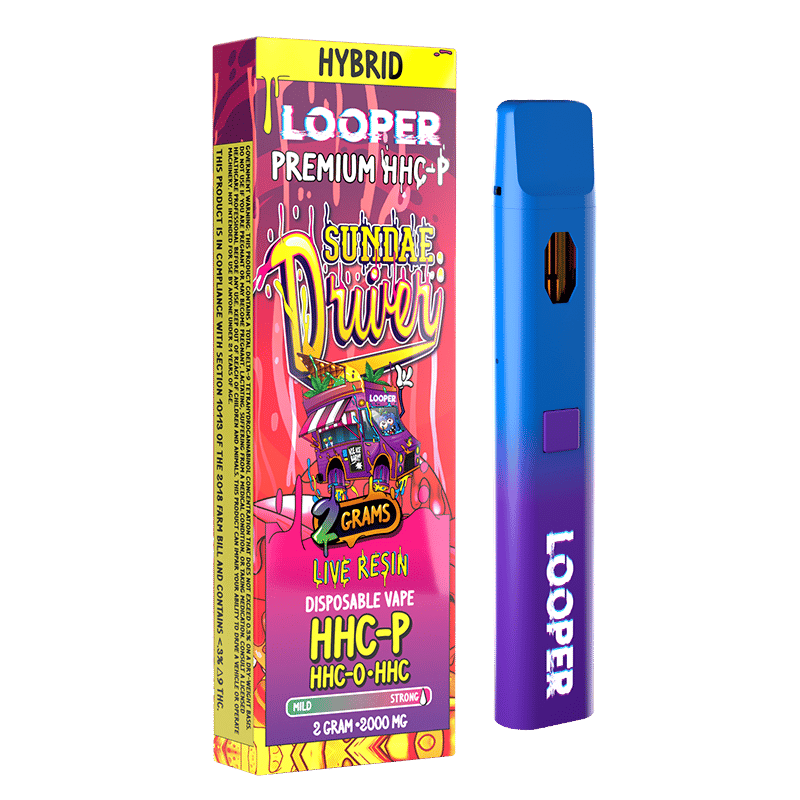 Looper HHC Disposable 2G: Sundae Driver (5CT) – abcproductsinc