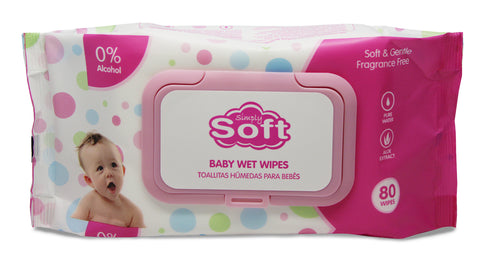 Baby Wipes With Cap 80's (Pink/Blue)