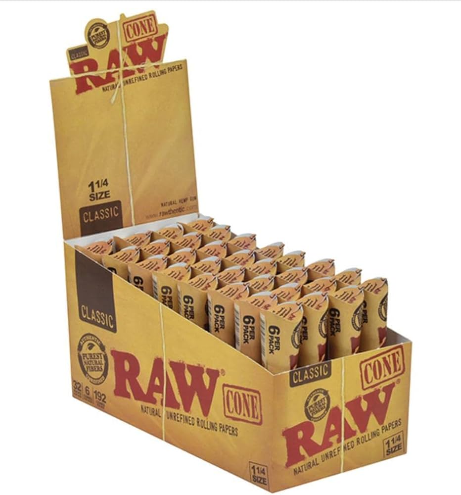 Raw Cone Display 1-1/4 (6 Pack)