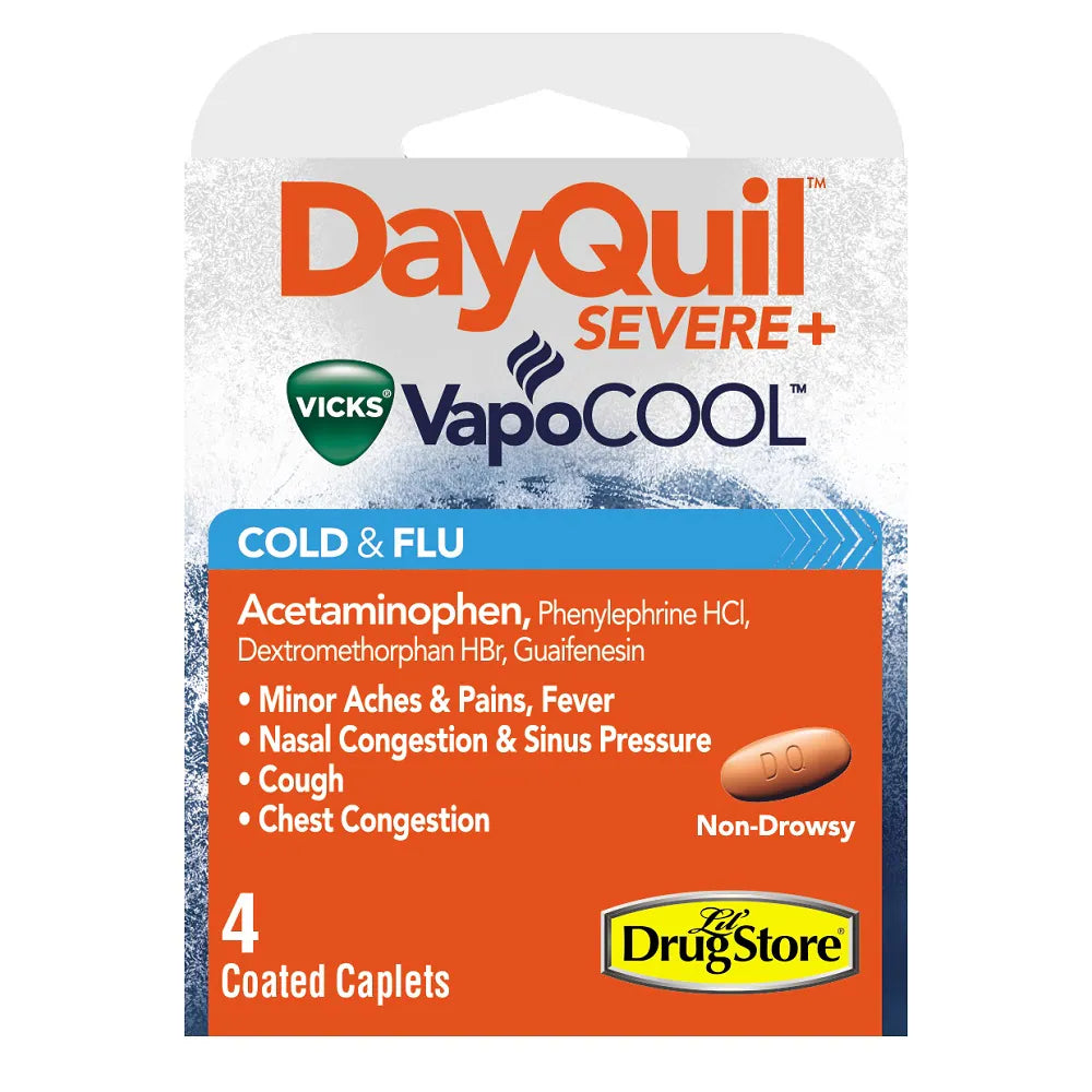 Lil Drug Blister Pack: Dayquil Severe+ 4's (6CT)