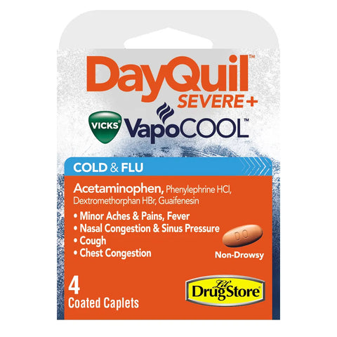 Lil Drug Blister Pack: Dayquil Severe+ 4's (6CT)