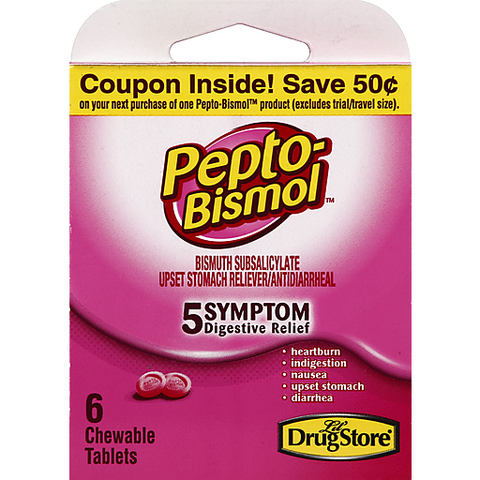 Lil Drug Blister Pack: Pepto Bismol 6's (6CT)