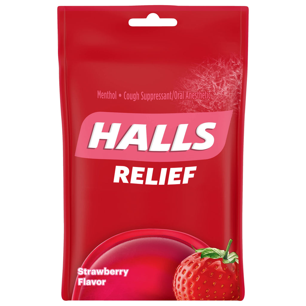 Halls Bags: Strawberry (12CT)