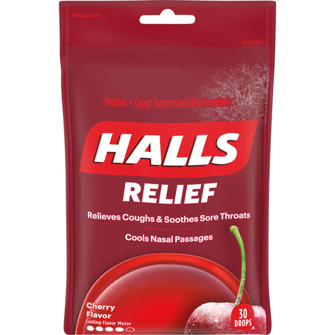 Halls Bags: Cherry (12CT)