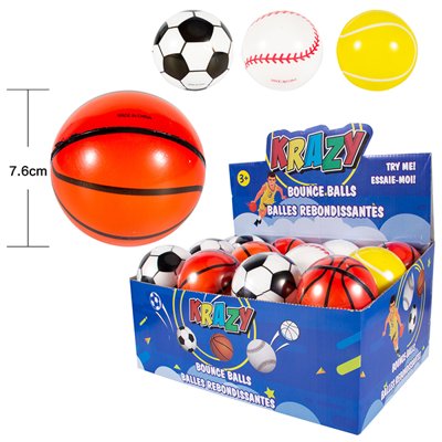 Krazy Bounce Balls Display (24CT)