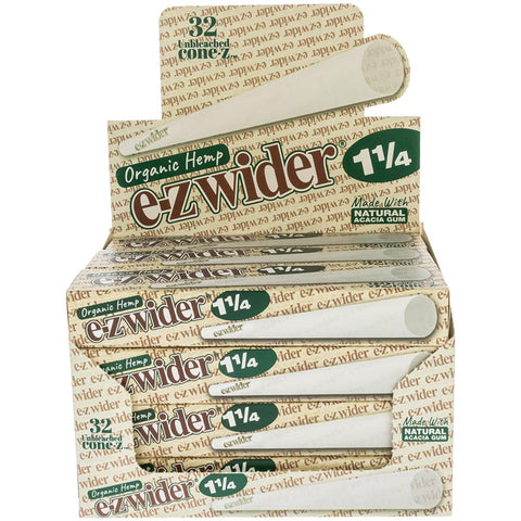 EZ Wider Organic Hemp Cone - 1-1/4 (32 Pack)