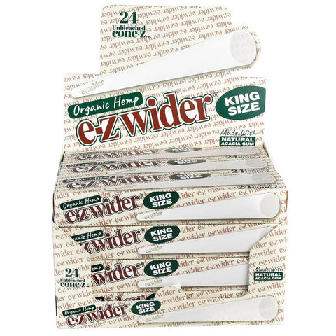 EZ Wider Organic Hemp Cone - King Size (24 Pack)