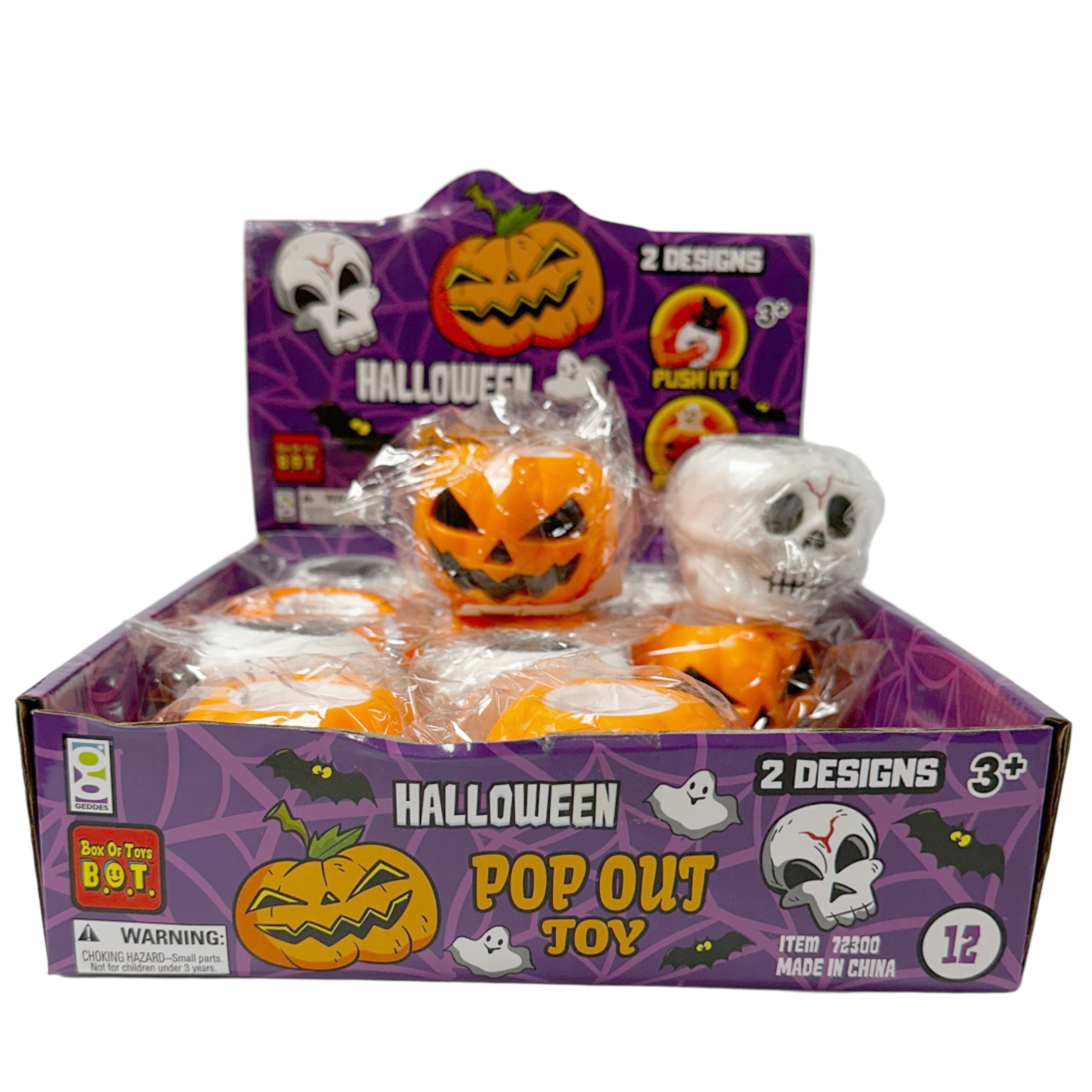 Pop Out Squeeze Toy: Halloween (12CT)