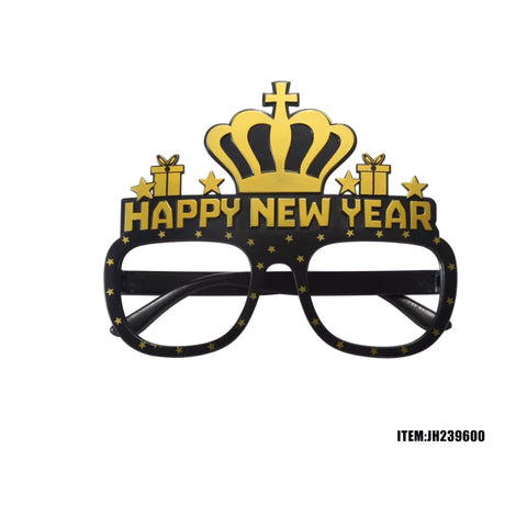 Glasses: Happy New Year Crown Design (12CT) - 239600