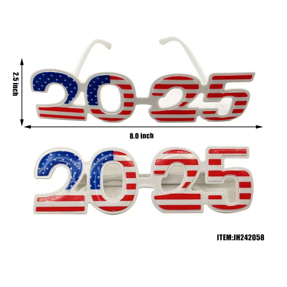 Glasses 2025 USA Flag Design (12CT) 242058 ABC Products Inc.