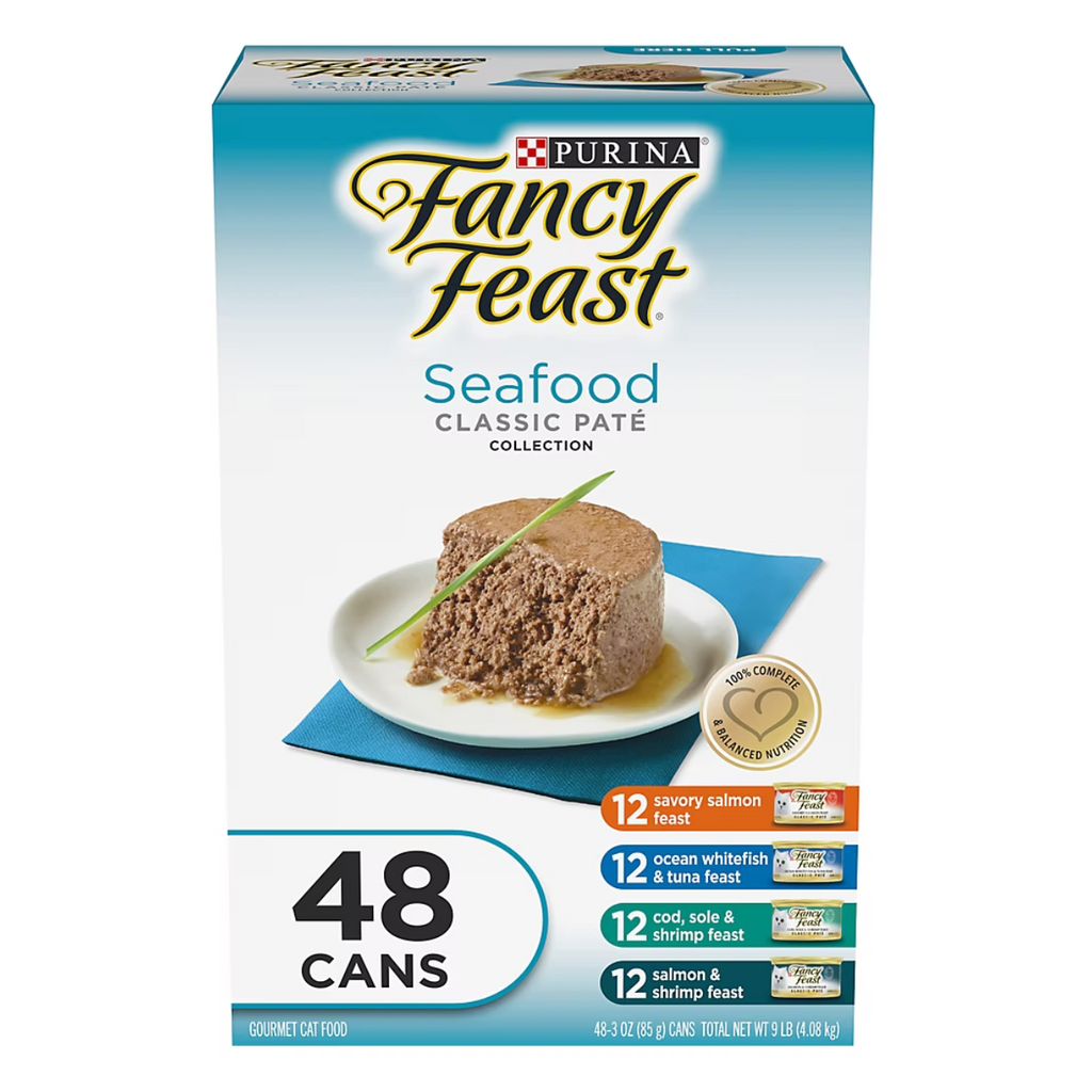 Purina Fancy Feast Cat Food: Seafood (48CT)