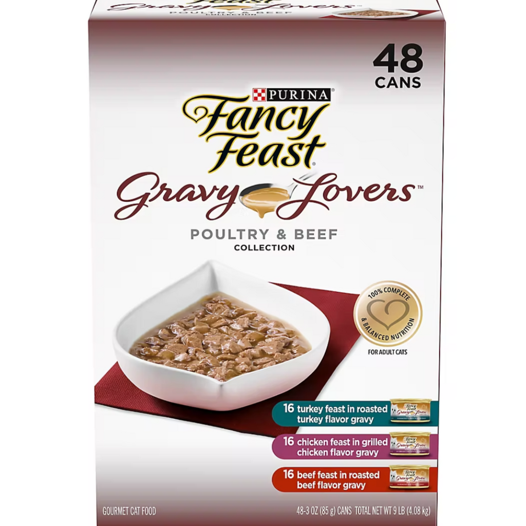 Purina Fancy Feast Cat Food: Gravy Lovers Poultry & Beef (48CT)