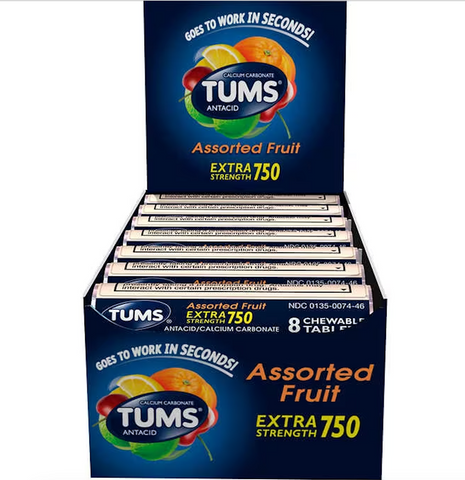 Tums Extra Strength 750: Assorted Fruit