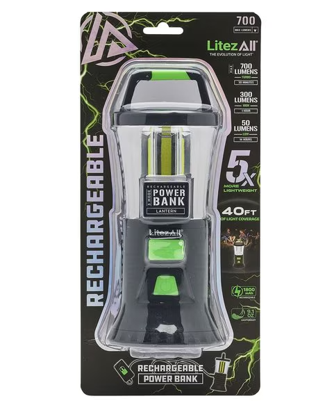 Litez All LED Lantern with Power Bank