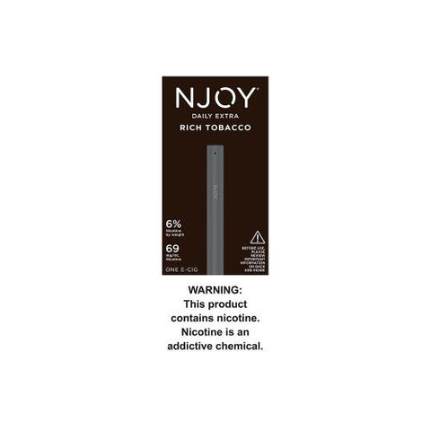 NJOY DAILY RICH Disposable: Rich Tobacco 6%