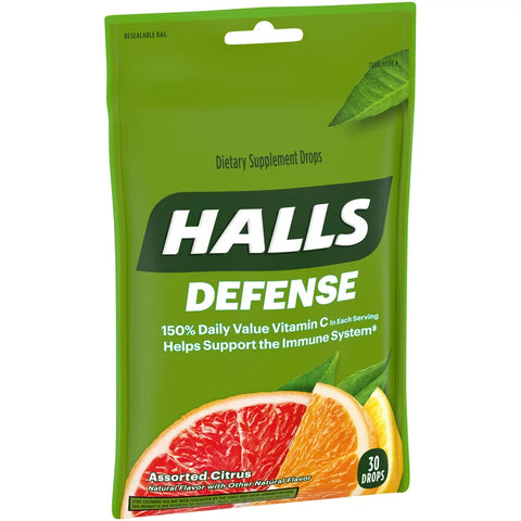 Halls Bags: Defense Assorted Citrus (12CT)