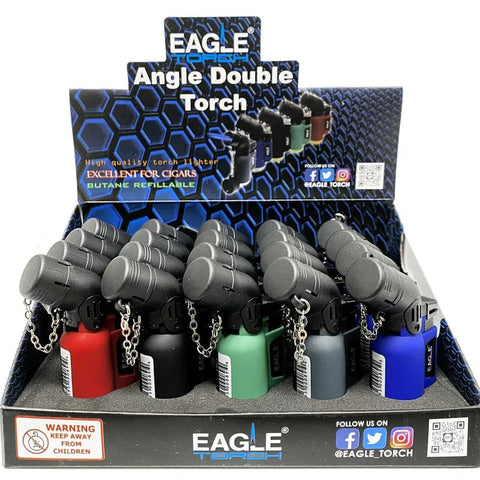Eagle Torch Lighters: Angle Double Torch - PT150AD (20CT)