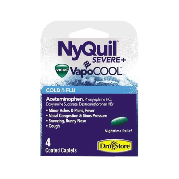 Lil Drug Blister Pack: Nyquil Severe+ 4's (6CT)