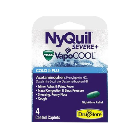 Lil Drug Blister Pack: Nyquil Severe+ 4's (6CT)