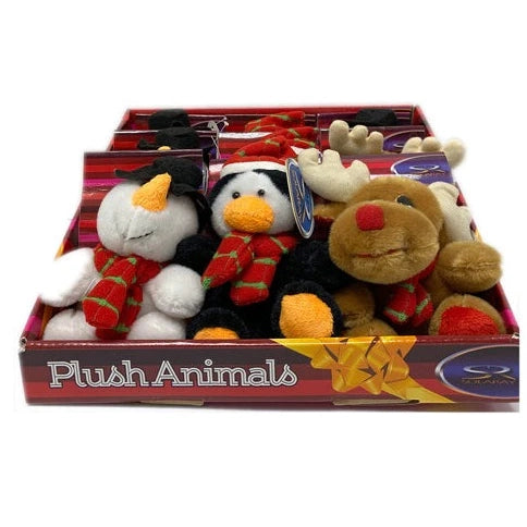 Christmas Plush Animals Display (9CT)