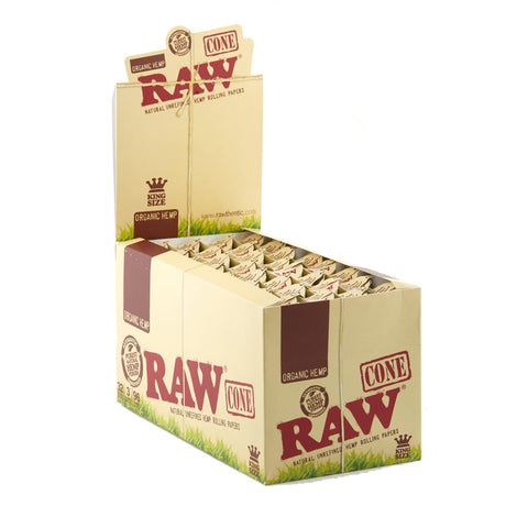 Raw Organic Cone Display King Size (3 Pack)