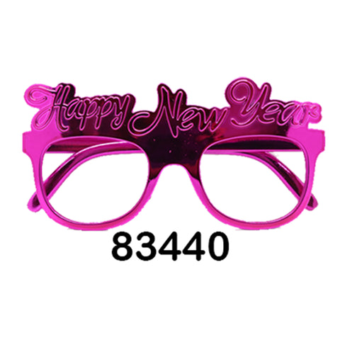 Glasses: Happy New Year Solid Color Design (12CT) - 83440